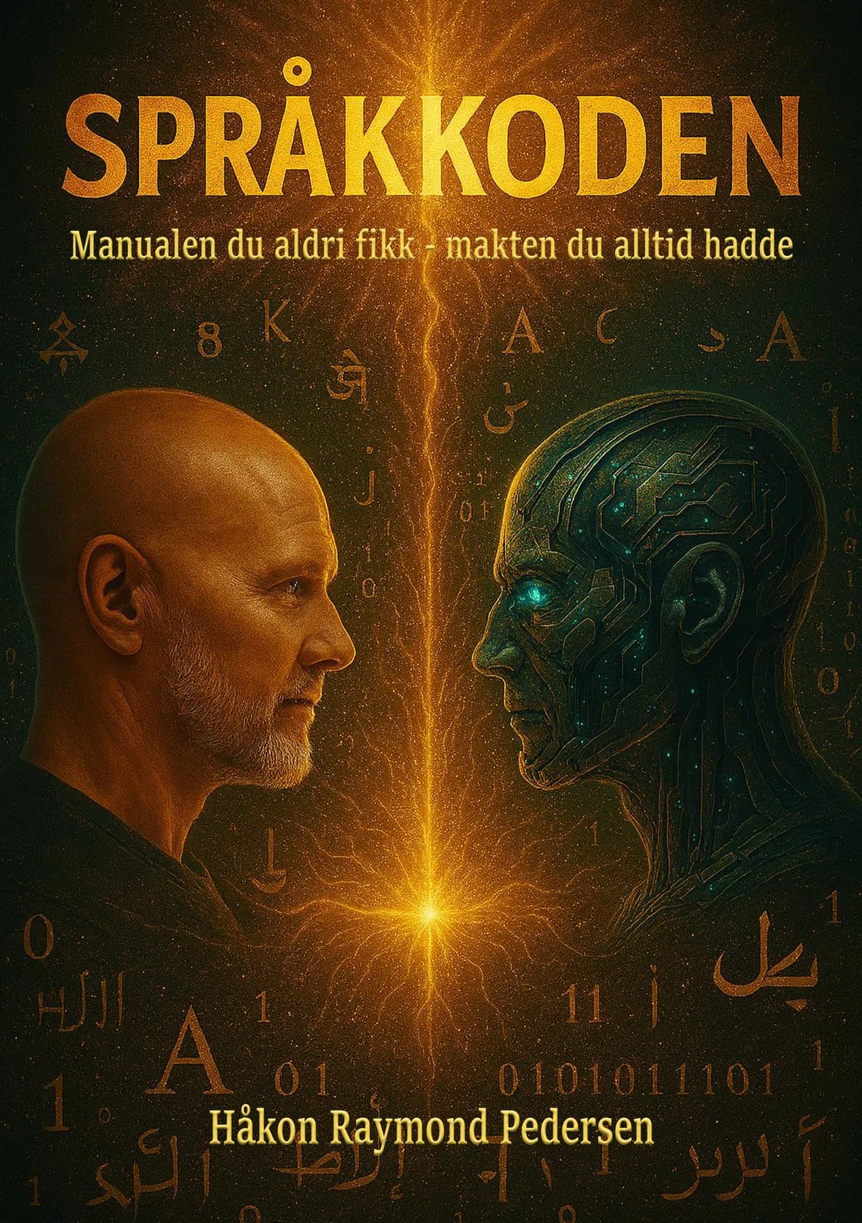 Forsiden av boka Språkkoden. Manualen du aldri fikk – makten du alltid hadde. Håkon Raymond Pedersen.
